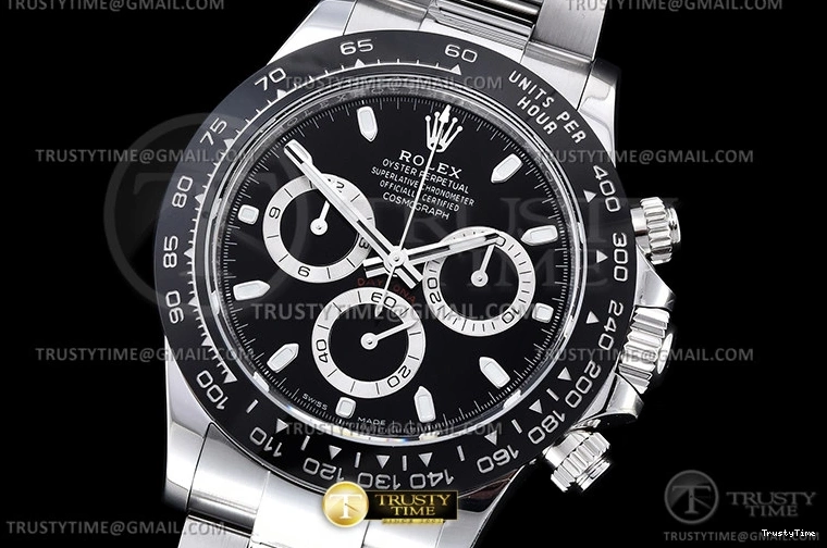 0715 Upgraded ROLDYT0348B – Daytona 116500 CER SS Black 904L BTF Asia 947
